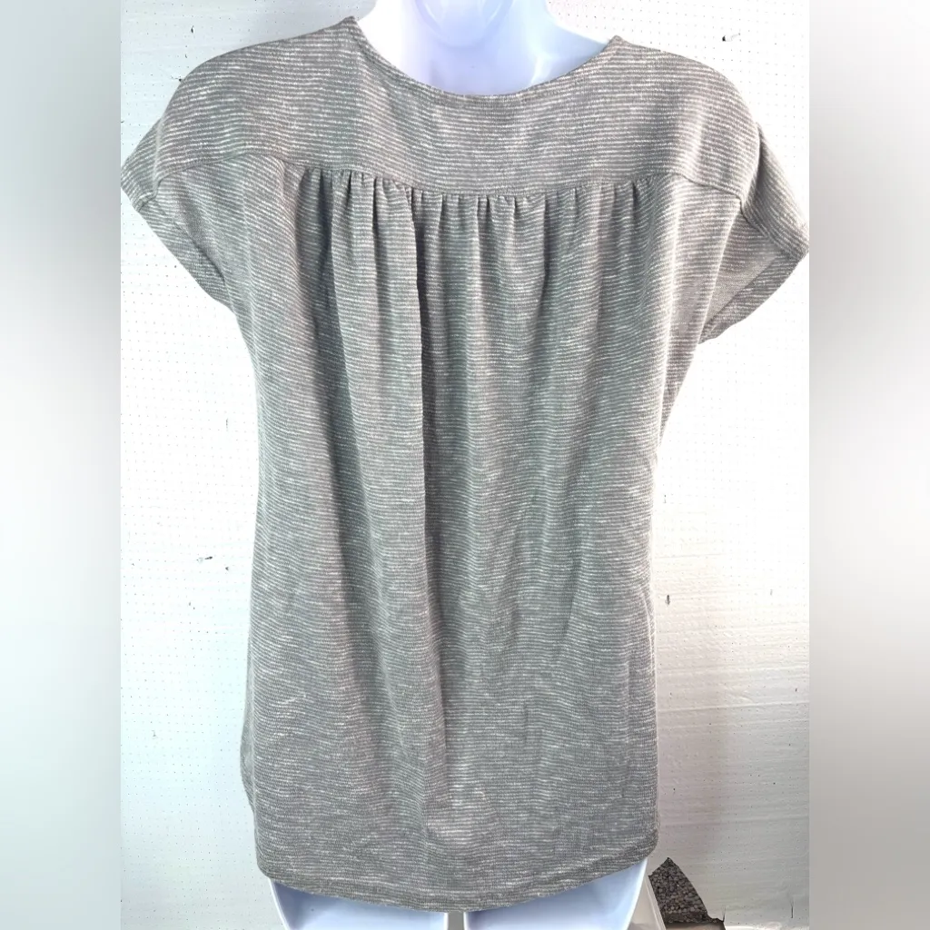 Juicy Couture S Babydoll Stretch Gray Scoop Neck Long Top - Image 2