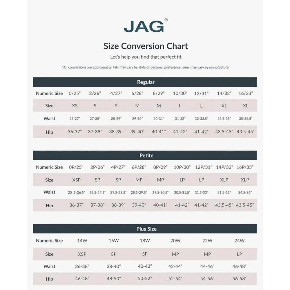 NEW JAG Petite Ruby Mid Rise Straight Leg Pants-Legacy 8P - Image 5