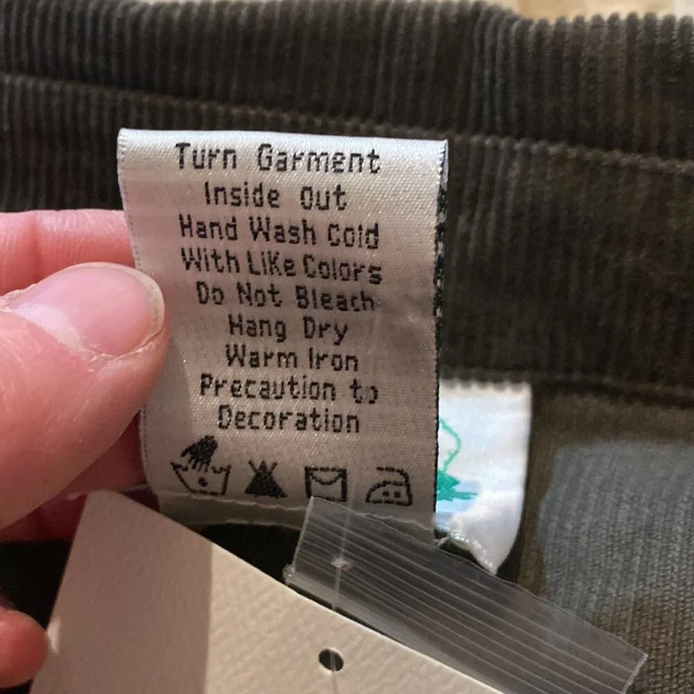 The Quacker Factory Autumn Corduroy Button Jacket Beaded Embroidered NWT Sz M - Image 9