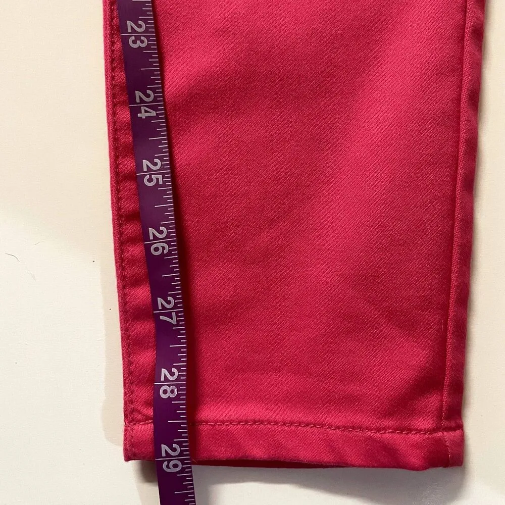 Charlotte Russe Refuge Pink 3-Buttoned High Waisted Skinny Jeans Size 6 EUC - Image 9