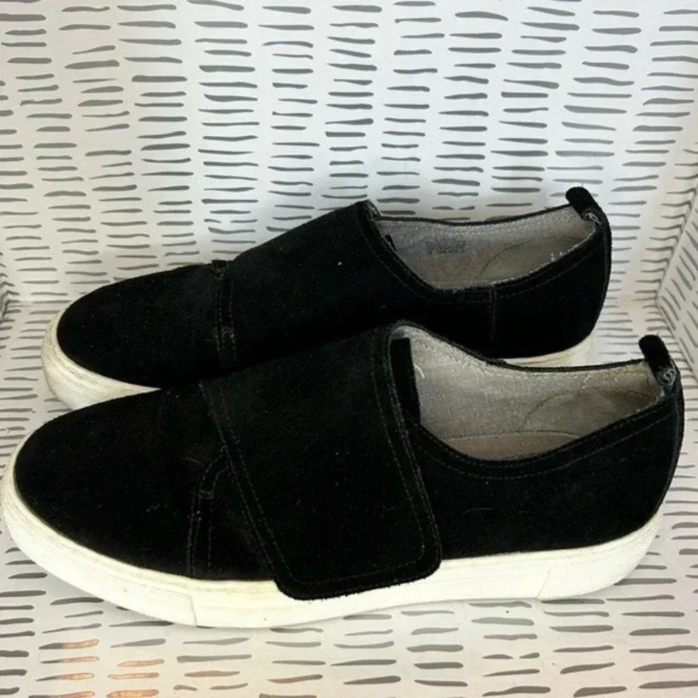COM & SENS ‘Lidda’‎ Black Suede Platform Sneakers size 8 - Image 2