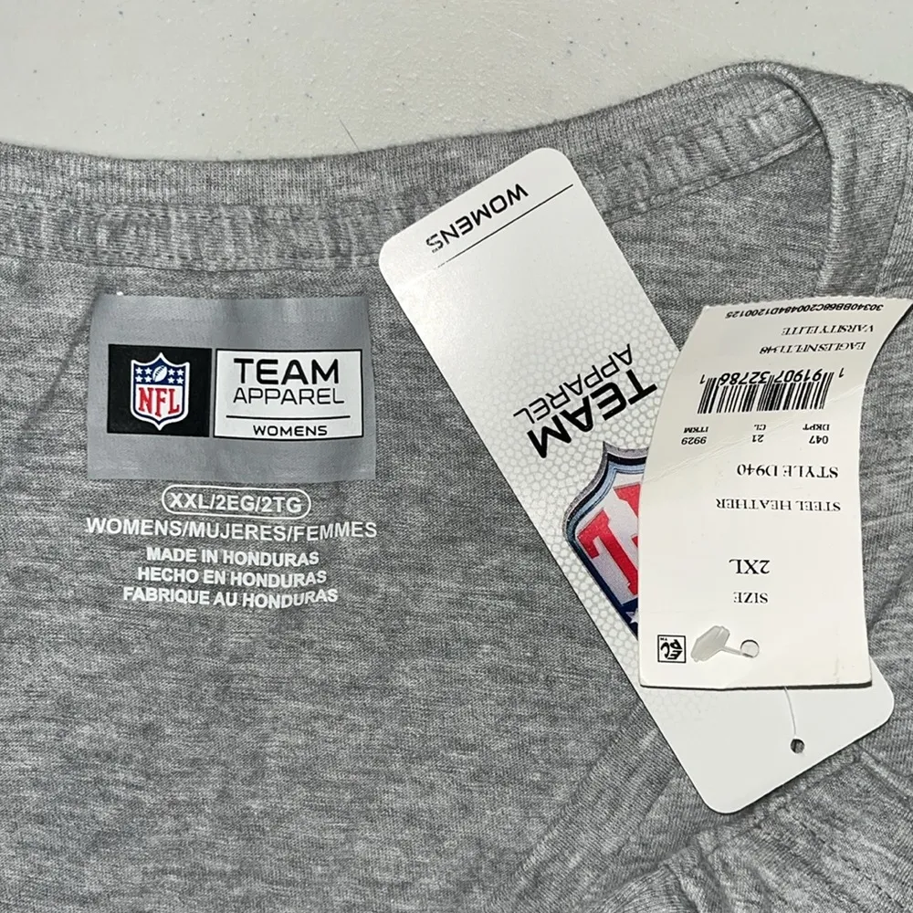 NFL Team Apparel NWT Womens Size XXL Philadelphia Eagles V-Neck Knit Top Shirt - Image 4