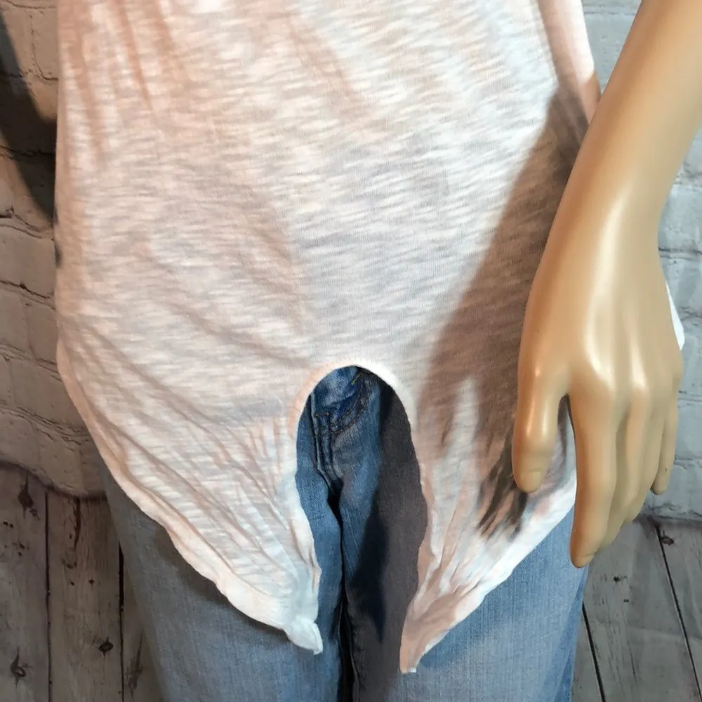 SO Relaxed Fit Tie Waist Soft White Tee Shirt S - Image 4