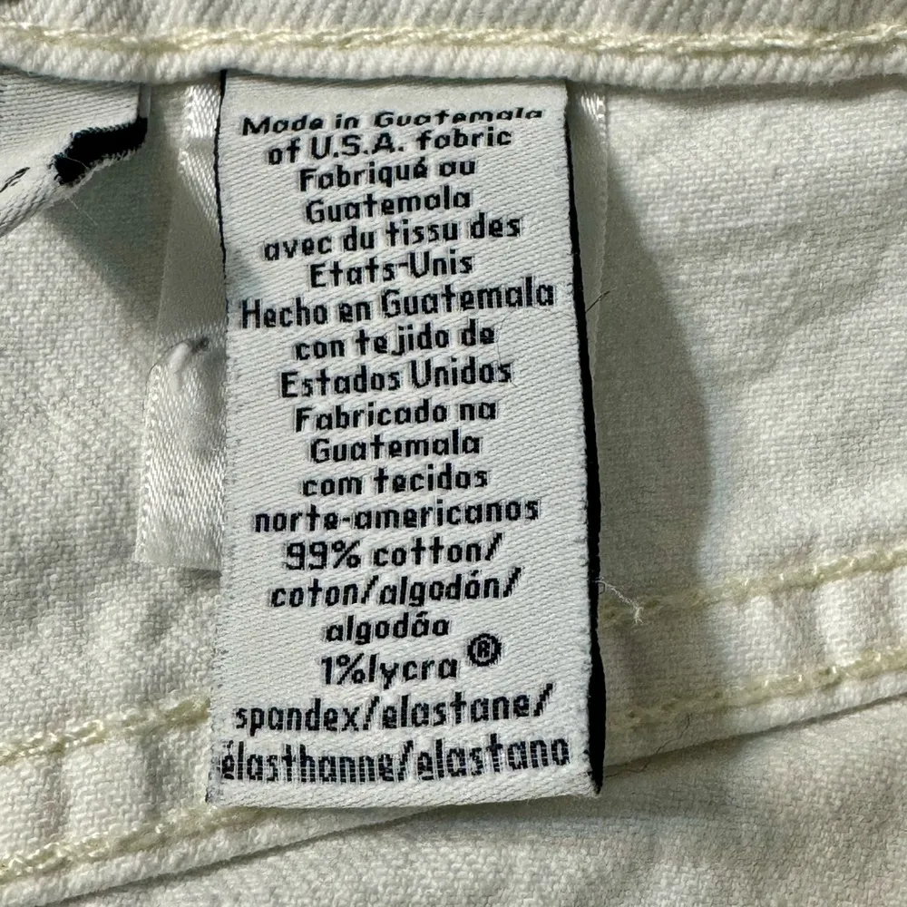 Calvin Klein Jeans Vintage Y2K Faded White Pencil Skirt Knee - Image 10