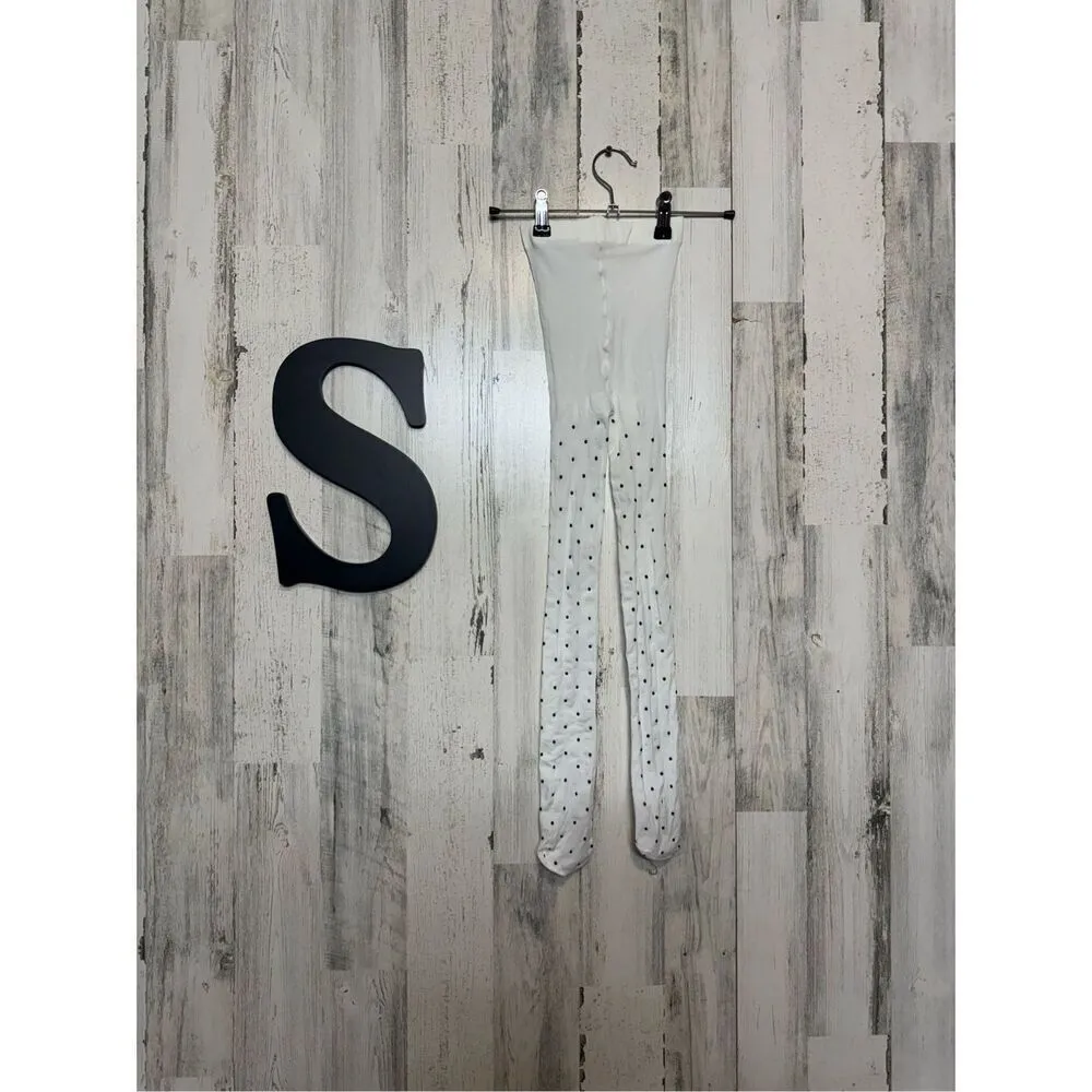 White polkadot pantyhose White - Image 2