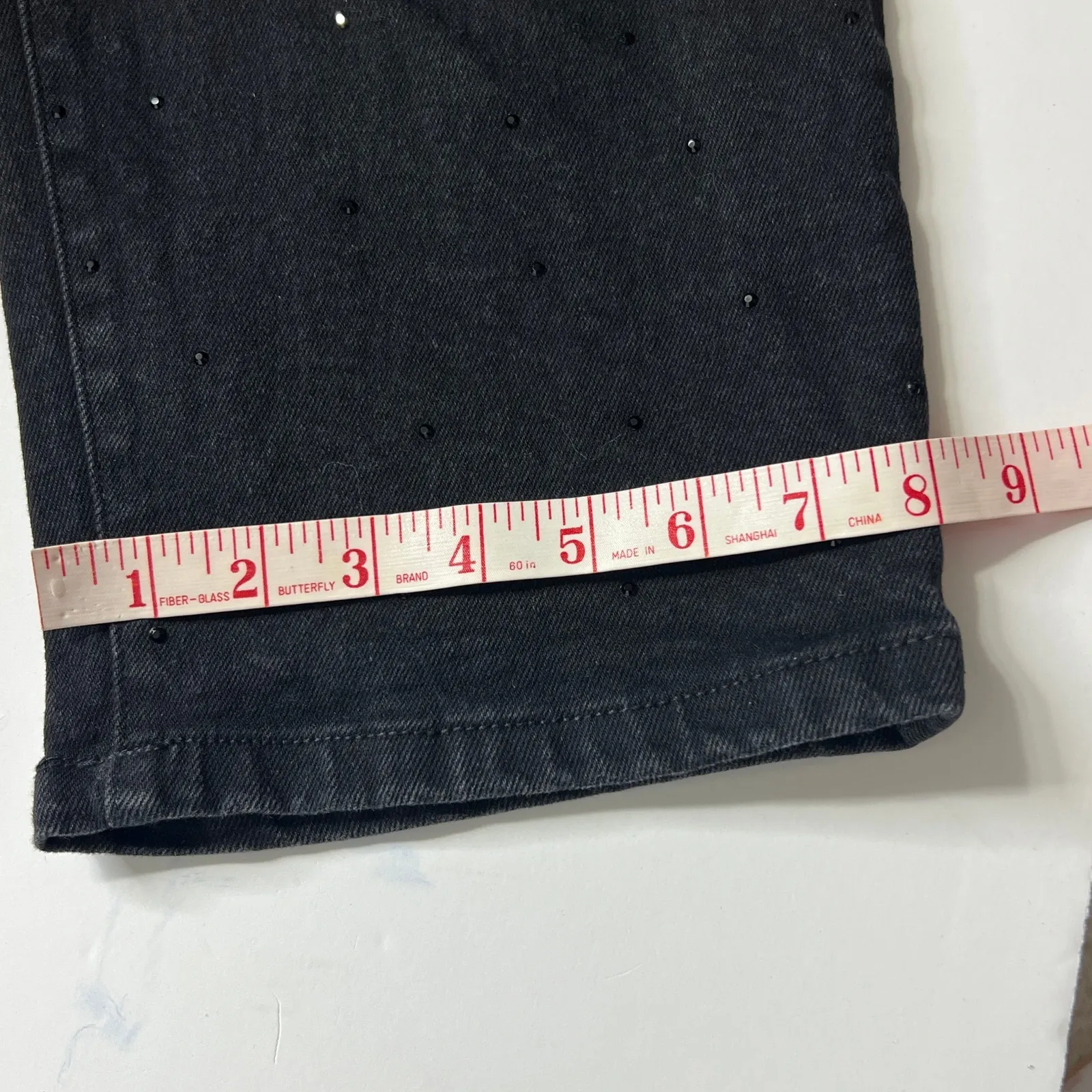 Lane Bryant Black Denim Rhinestone Embellished Jeans Plus Size 18 - Image 11