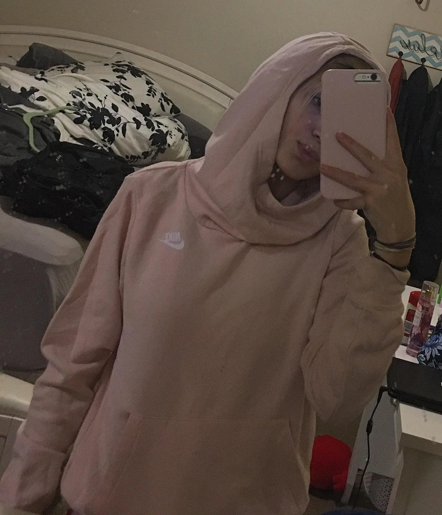 Nike Pink  Hoodie - Image 2