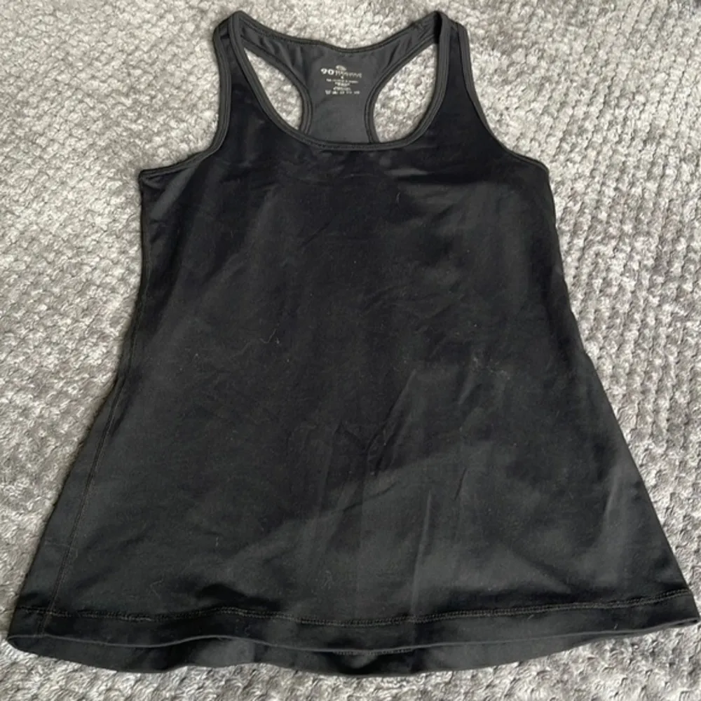 90 Degrees by Reflex Black Racerback Tank Top Shirt Size Small EUC #4209 - Image 2