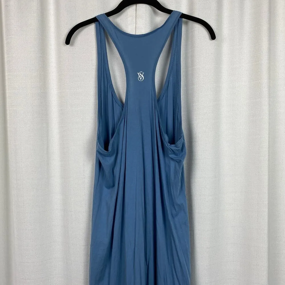 Victoria’s Secret Blue Sleeveless Cotton Tank Maxi Dress Sz.M/L - Image 6