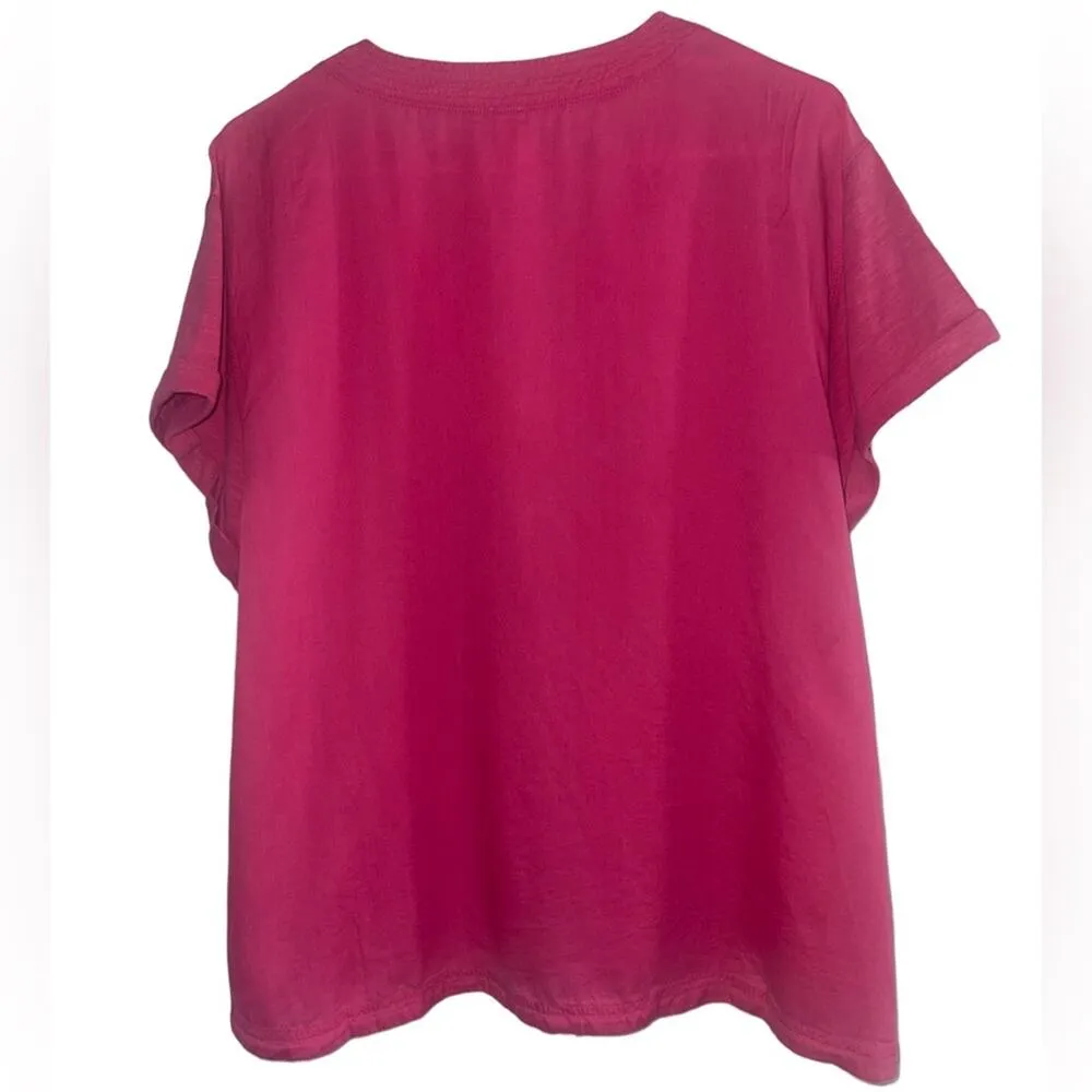 NWT! Daily Practice by Anthropologie V-Neck Short-Sleeve Top - Size Small - Image 8