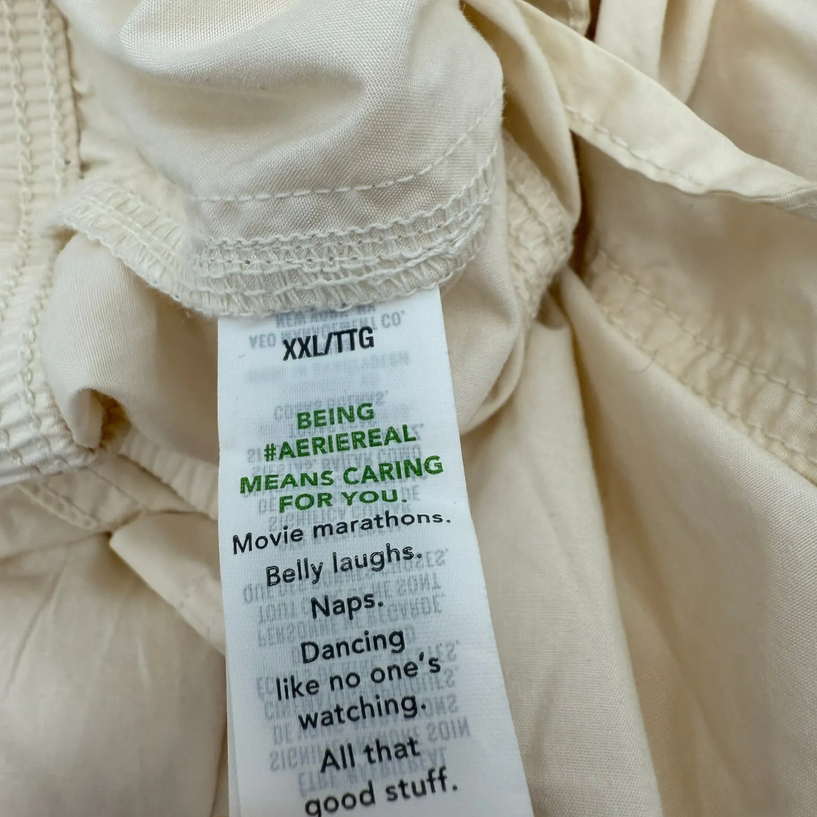 Aerie Go For It Cargo Pants Size XXL Wide Leg Drawstring Light Parachute NWT - Image 10