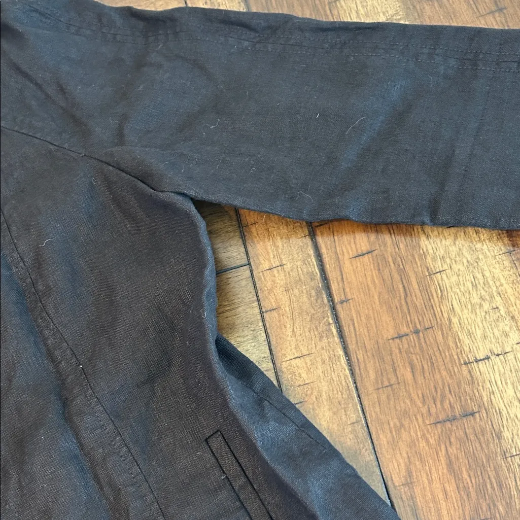 Talbots  Pure Irish Linen Open Front Jacket Petite Medium NWOT - Image 4