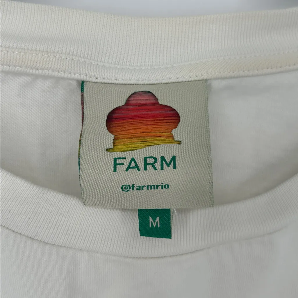 FARM Rio Color Therapy Yellow Optimism T-Shirt Yellow Graphic Size Medium - Image 2