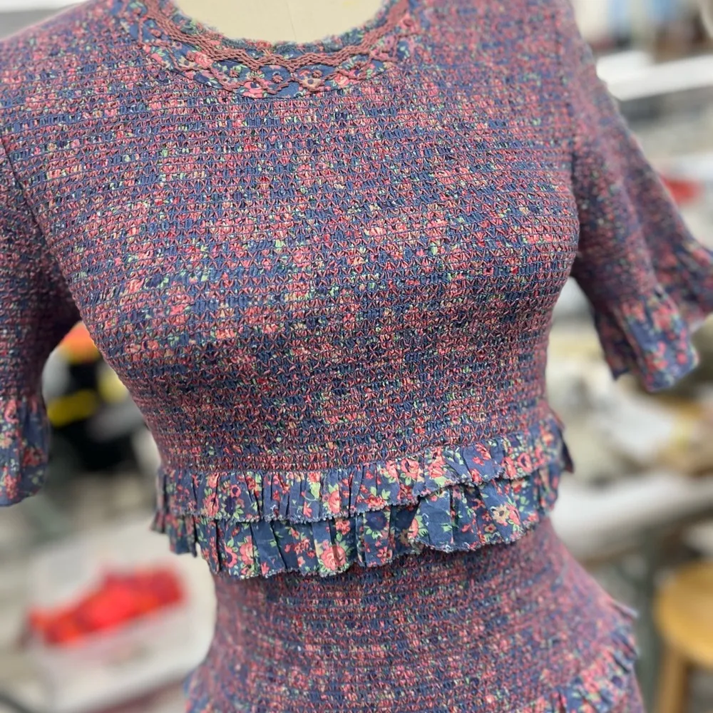 LoveShackFancy Aveline Floral Dress S - Image 9