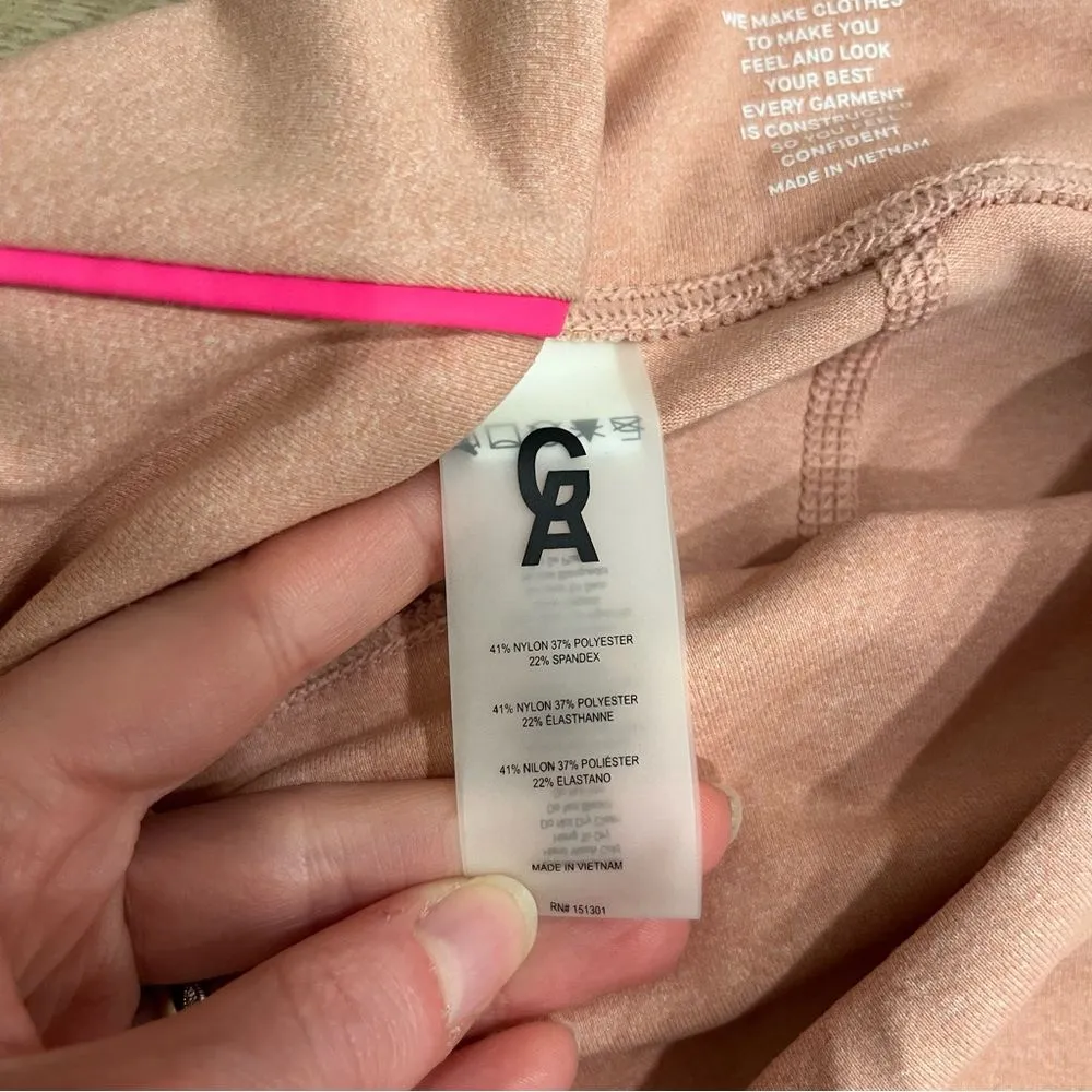 NWT Good American Electric Feel Crop Pink Capri Legging Heather Pink Size 3/L - Image 8