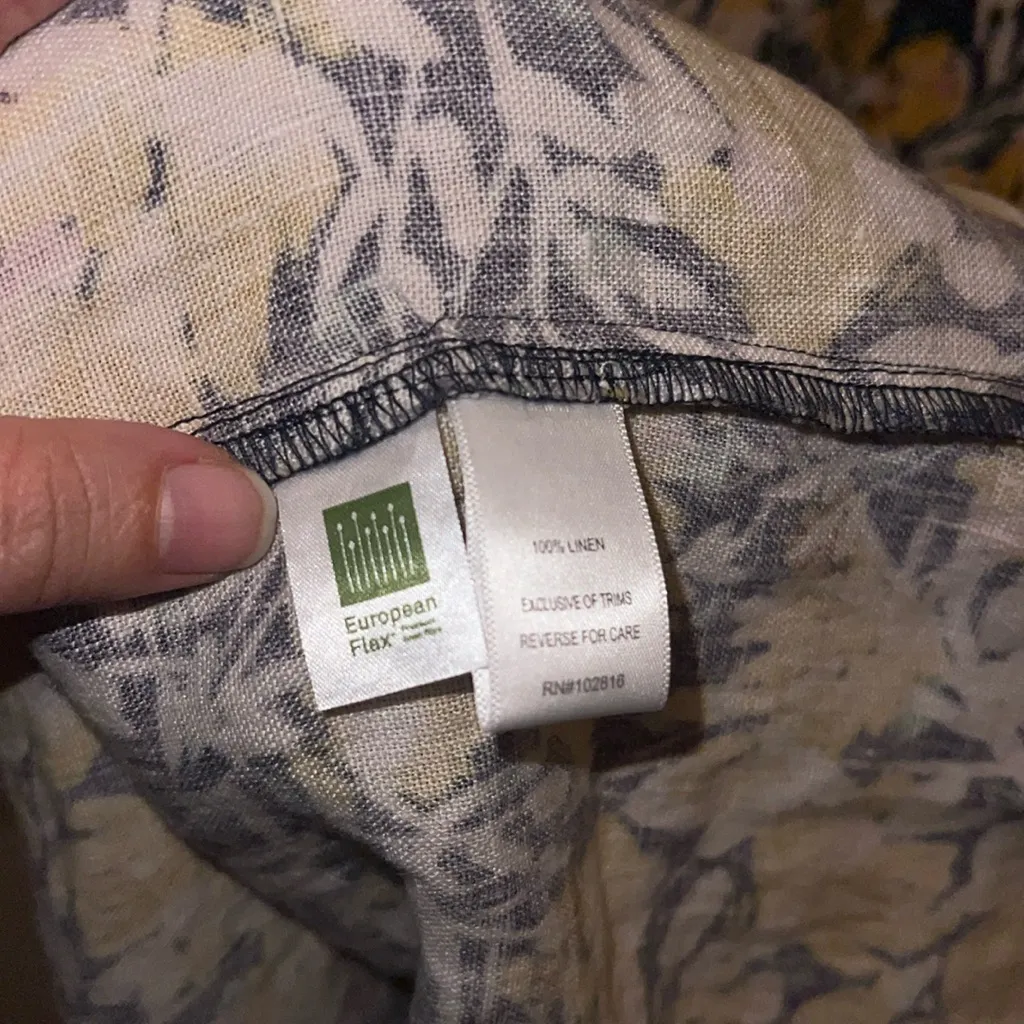 Garnet Hill Amelia Linen Dress size 8 - Image 3