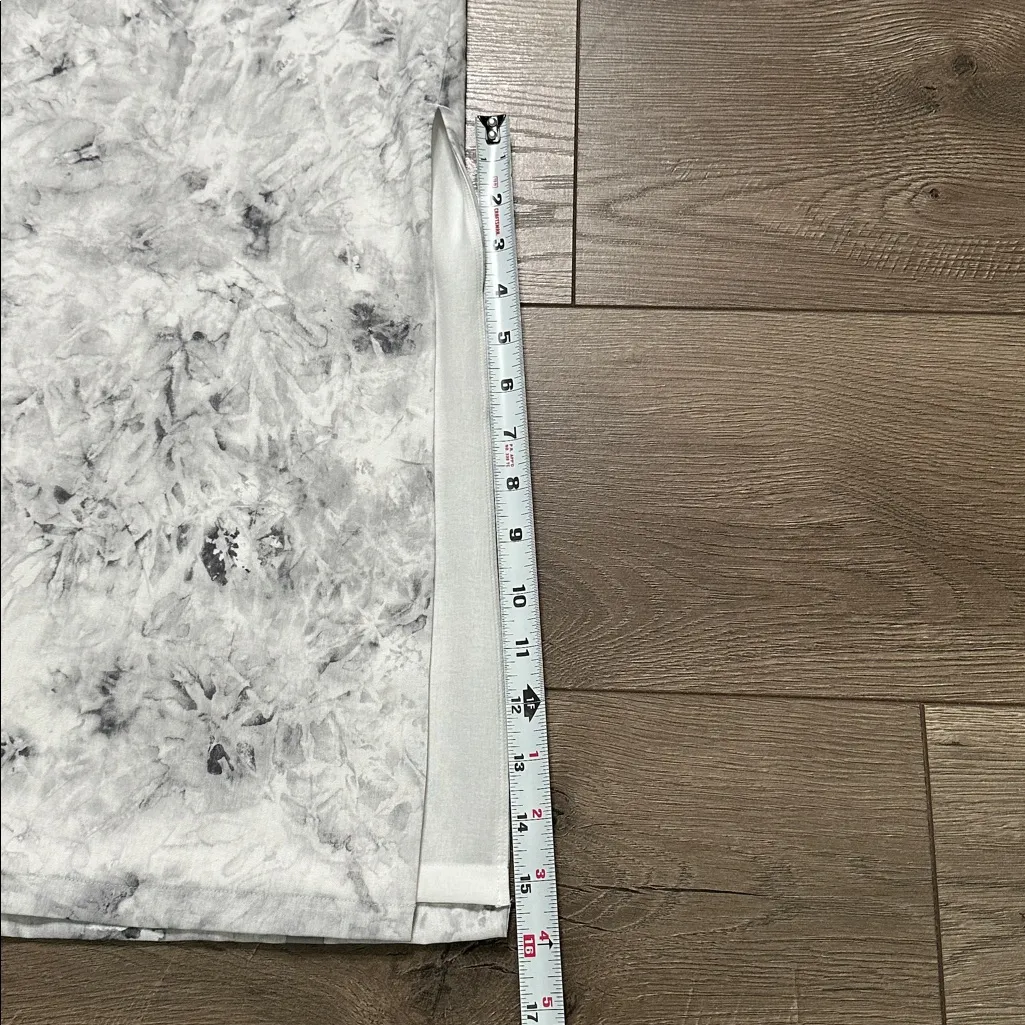 NWOT Lululemon V-Neck Midi Dress Aquila Rhino Grey Multi‎ Size 14 - Image 13