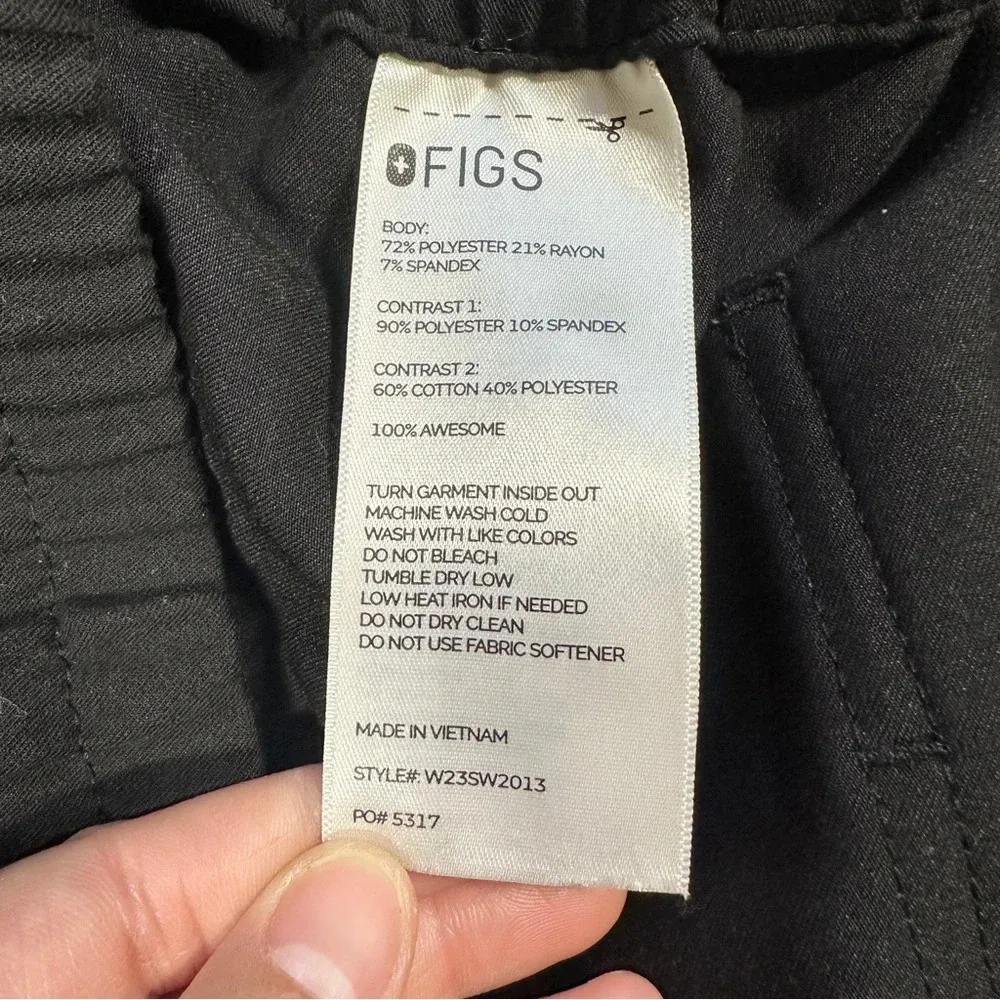 Figs Women’s Zamora Jogger Scrub Pants Drawstring in Black XXL - Image 11