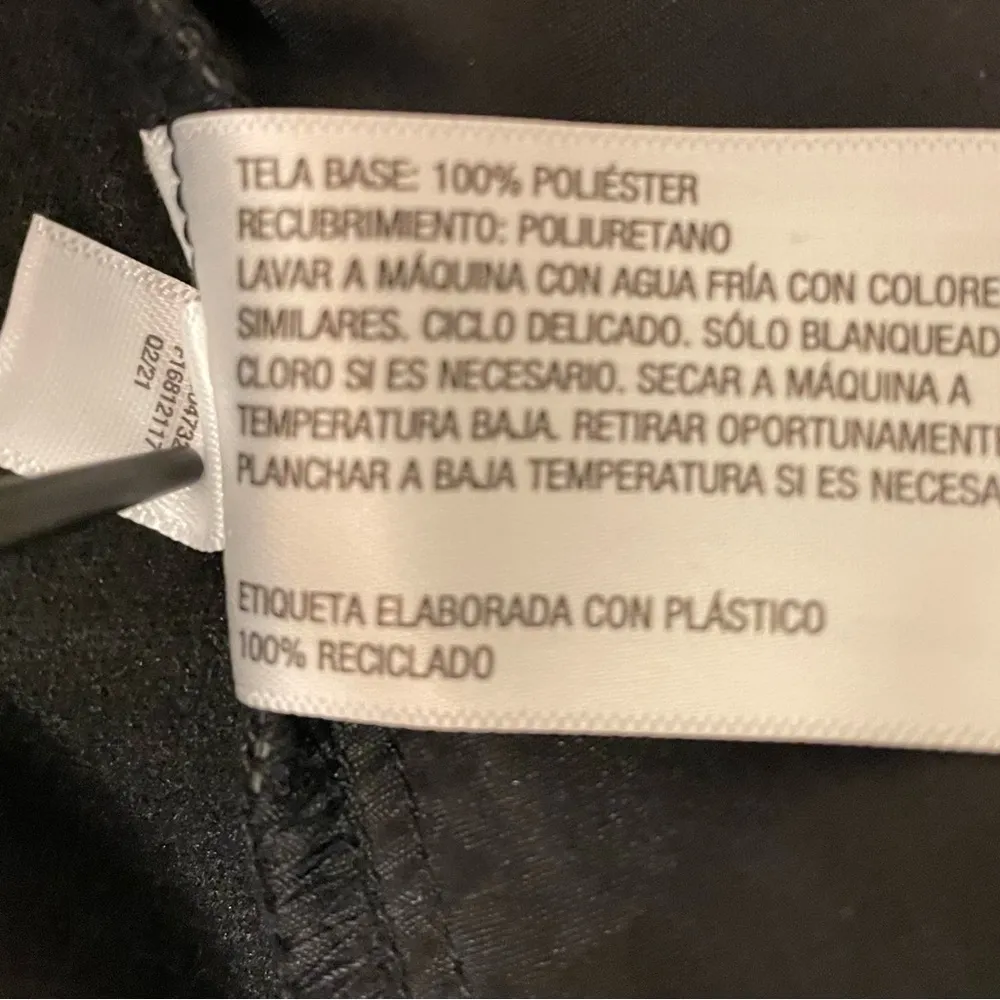 A New Day Womens Black Pleather Elastic Waist Plus Pants XXL - Image 7