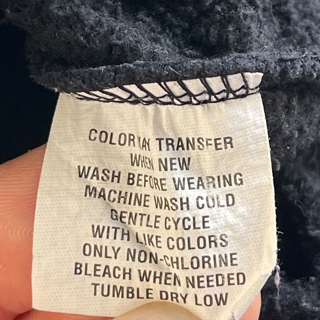 Aeropostale Y2K VTG Embroidered Oversized Hoodie Womens Size S Black Spellout‎ - Image 14