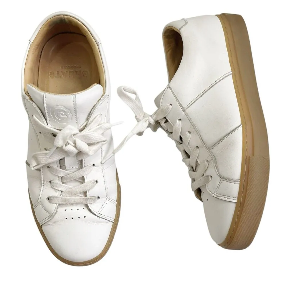 GREATS Sneakers 8 White Brooklyn Leather Low Top Gum Sole Women’s - Image 2