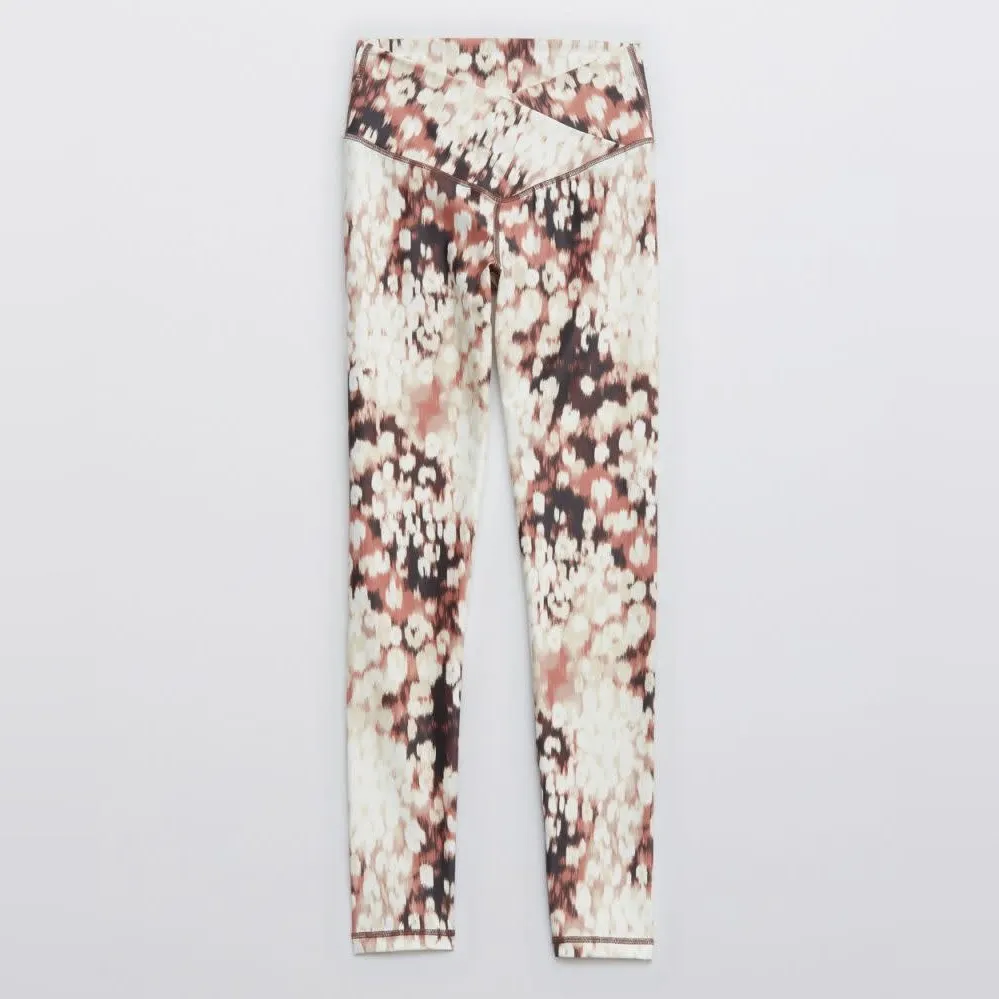 Aerie OFFLINE Shine High Waisted Crossover Legging in Cocoa Cream XS - Image 2