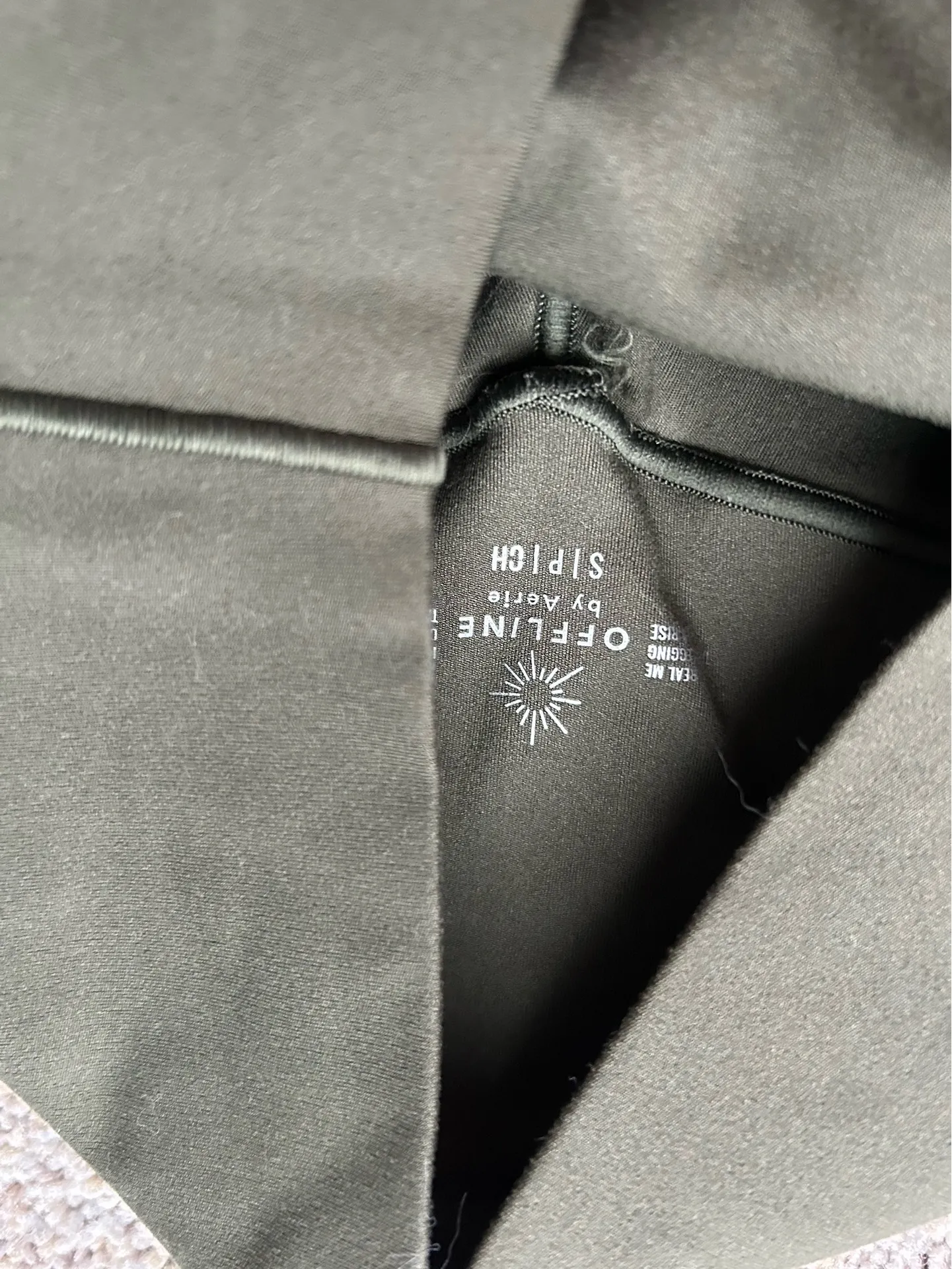 Green Aerie Crossover Leggings - Image 3