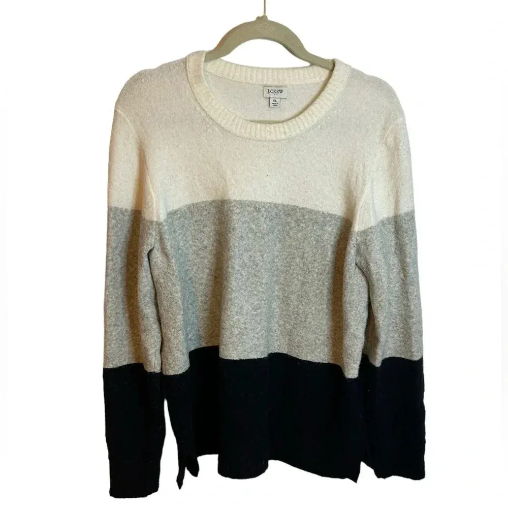 J.CREW COLORBLOCK SUPER SOFT CREWNECK SWEATER - Image 2