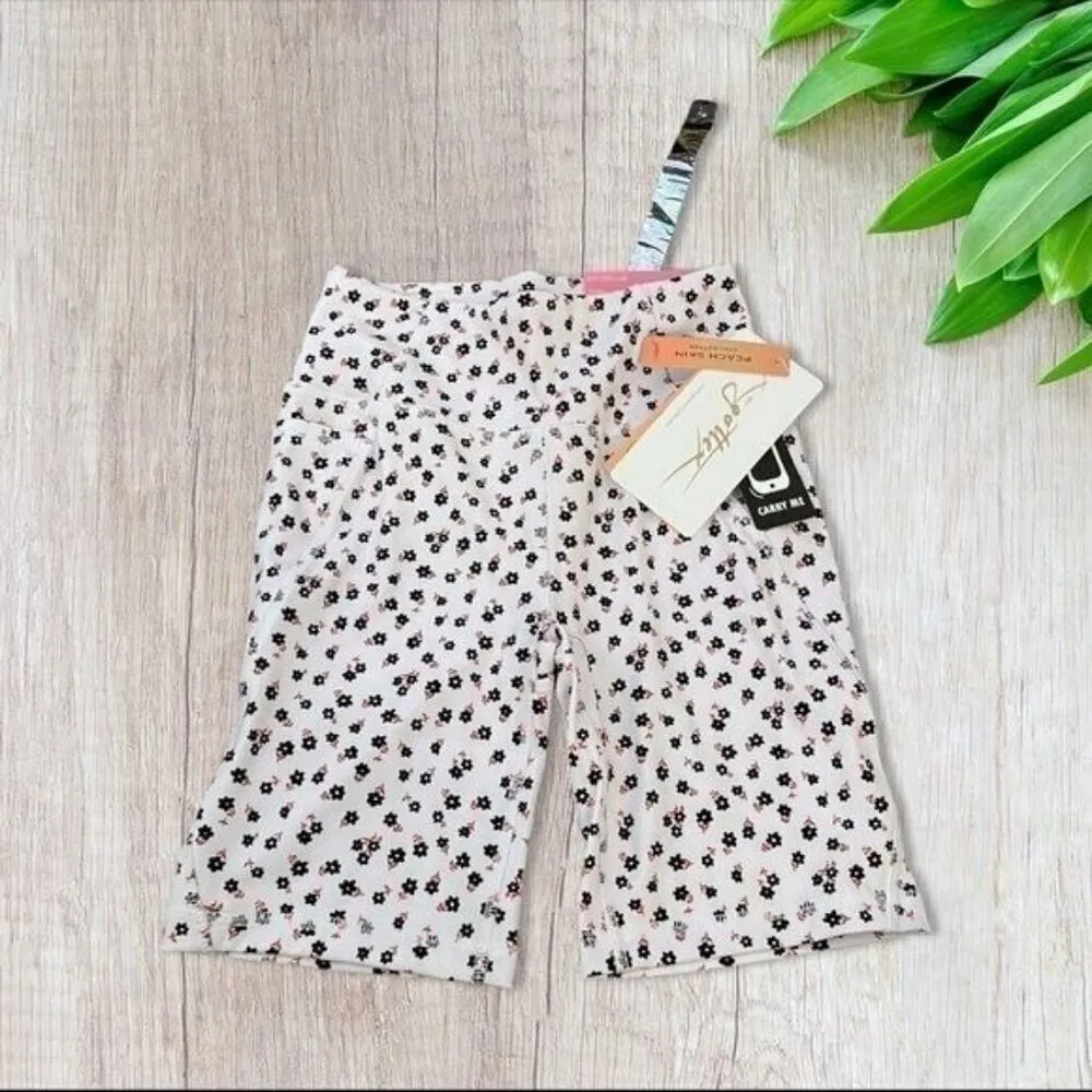 X by Gottex Active Biker Shorts in Polka Flower XS - Image 3