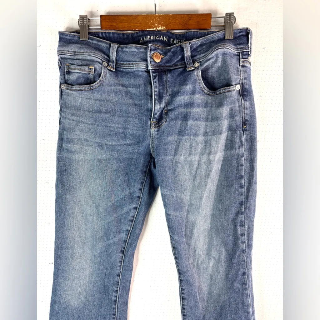 American Eagle Outfitters 12R Light Blue Boot Cut Jeans - Image 3