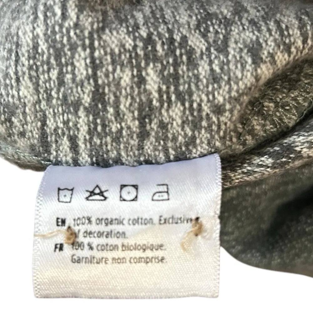 NWT  Women’s Organic Cotton Long Sleeve Button Front Tie Back Shirt Dress - Image 7