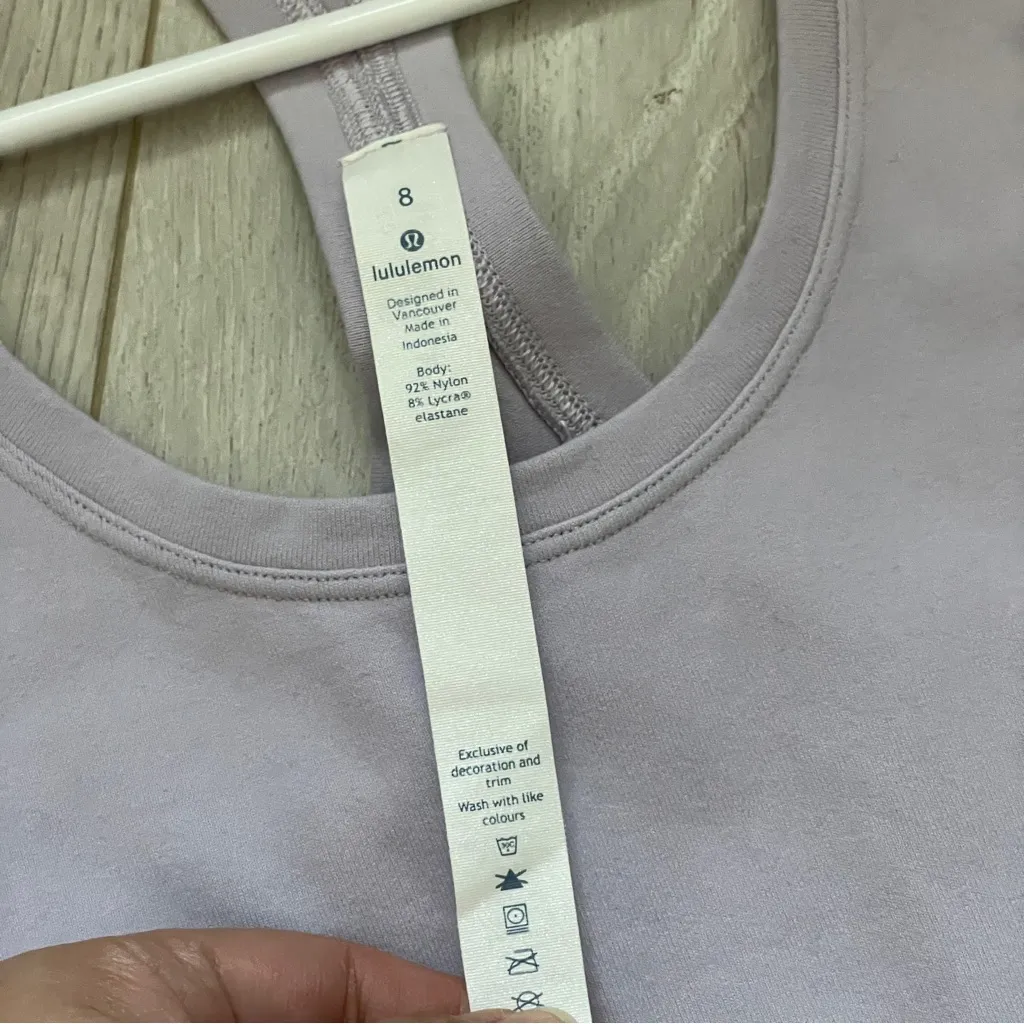 Lululemon Racerback Tank Top cool womens Purple (size 8) workout athleisure gym - Image 2