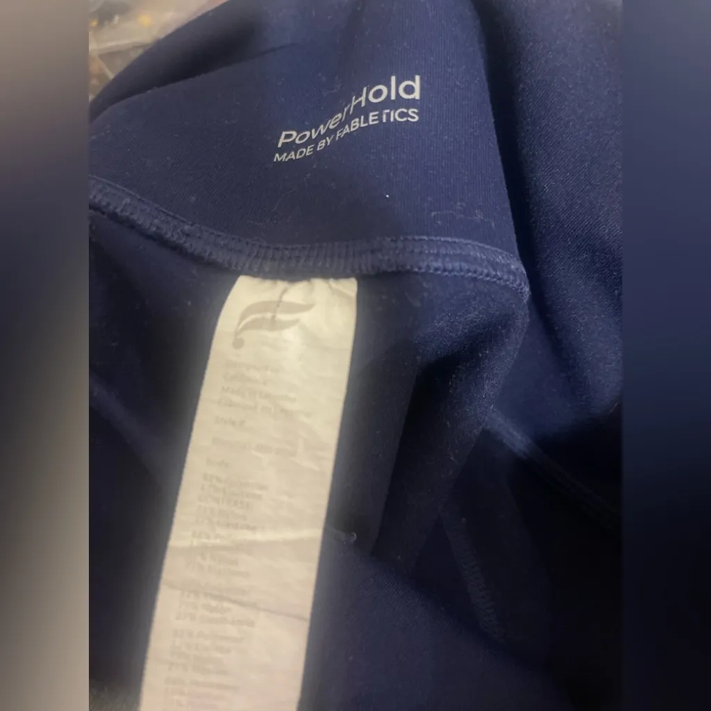 Fabletics PowerHold High Rise 7” Bike Shorts Women’s S Navy Blue - Image 4