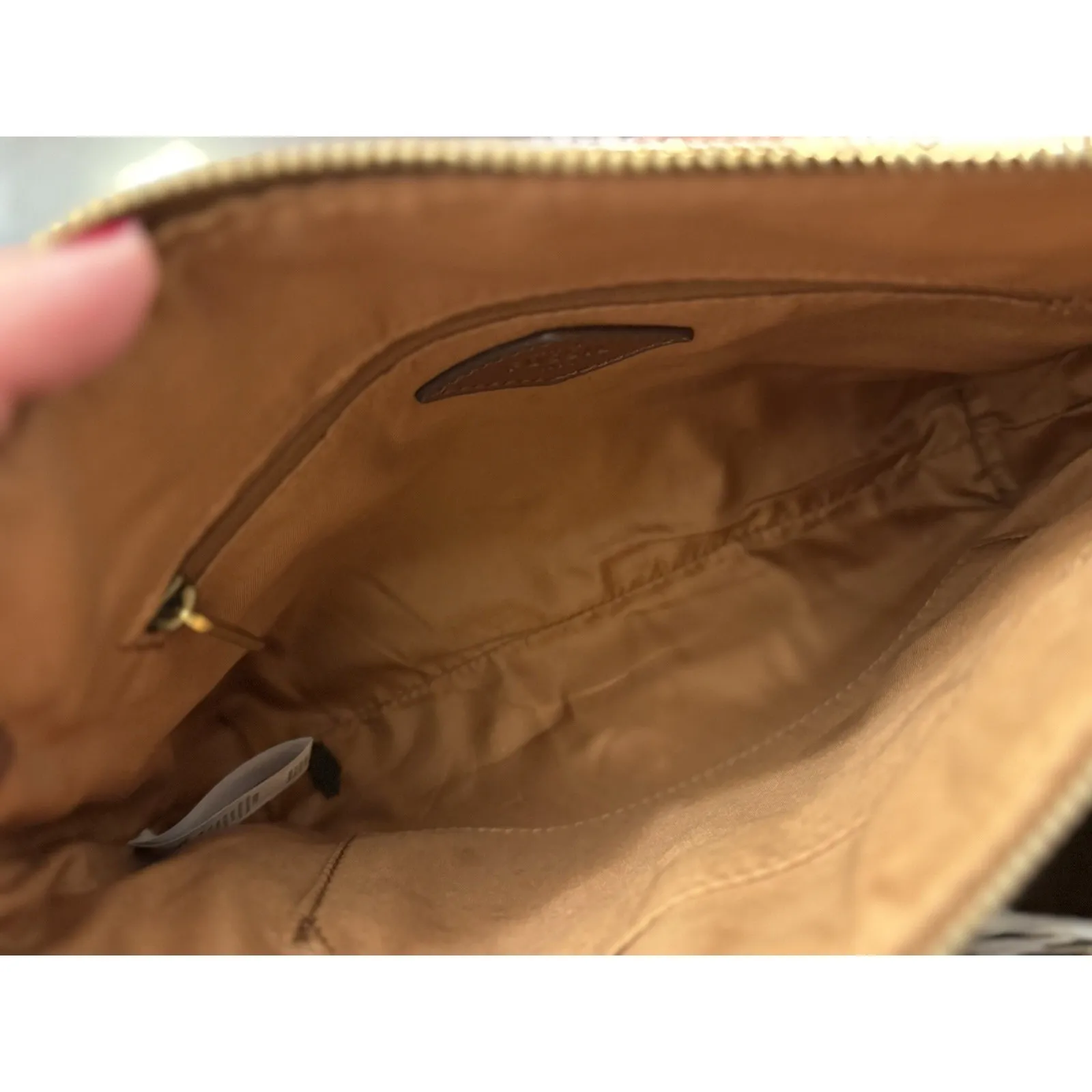 Fossil Fiona Crossbody Women's Purse Small Off White w/ Brown Straps Vintage - Image 6