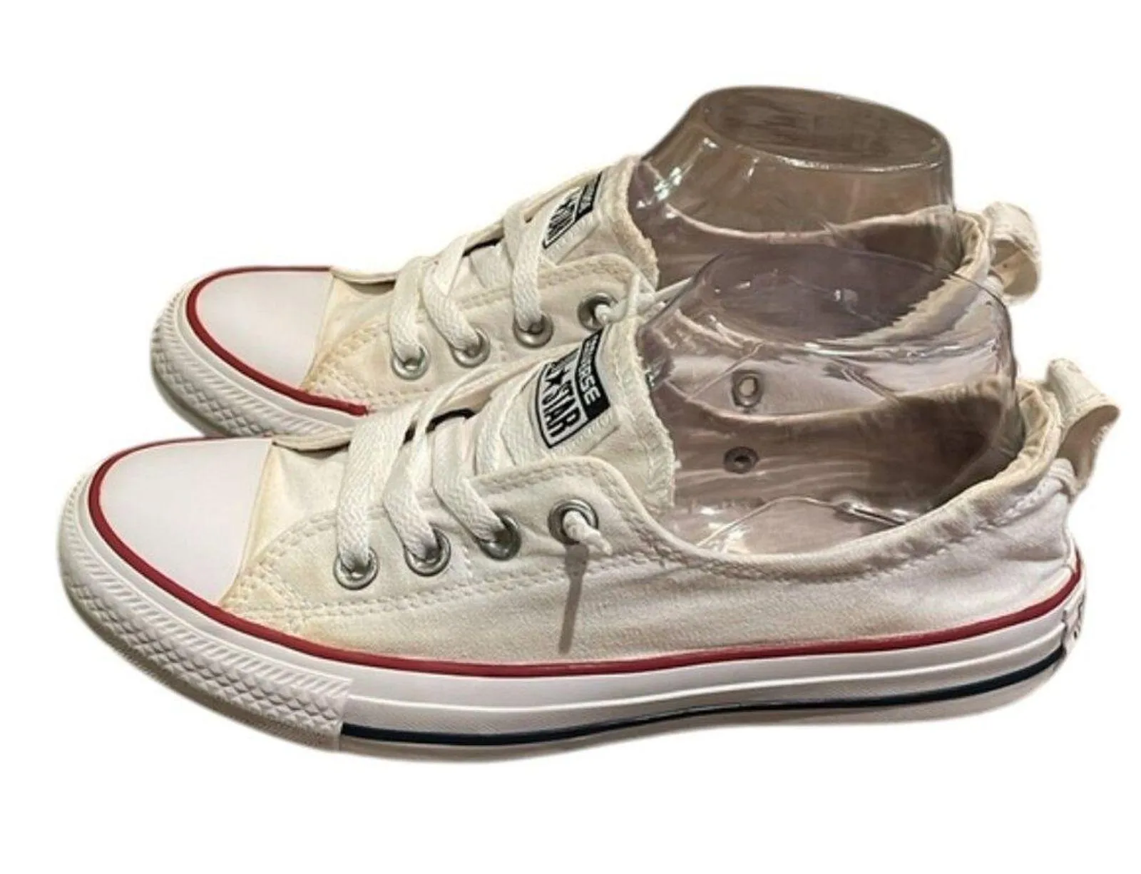 Converse Chuck Taylor All Star White Shorline Slip-onSneaker Shoes Womens Size 8 - Image 3