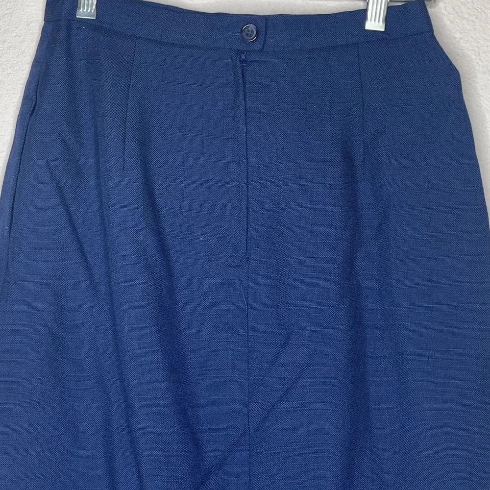 Vintage‎ Ashley Brooke Skirt Set Blue Size 8 - Image 15