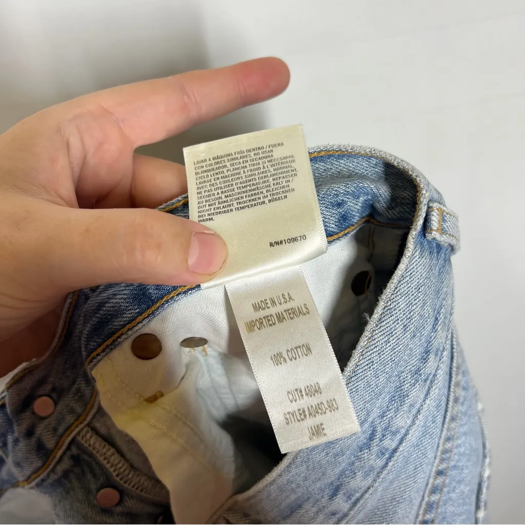 Agolde Jamie Button Fly Jean Size 26 - Image 10