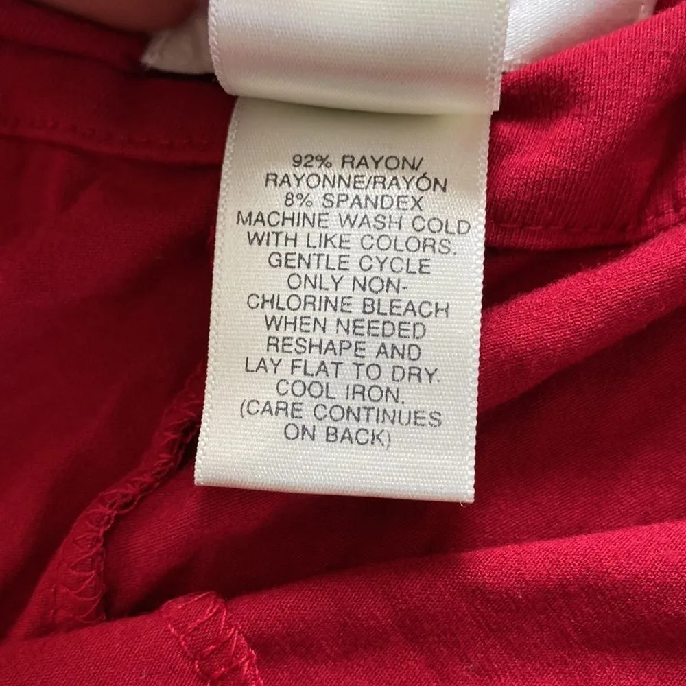 NWT Susan Bristol Red Mesa Verde Bottoms SIZE 2X - Image 4