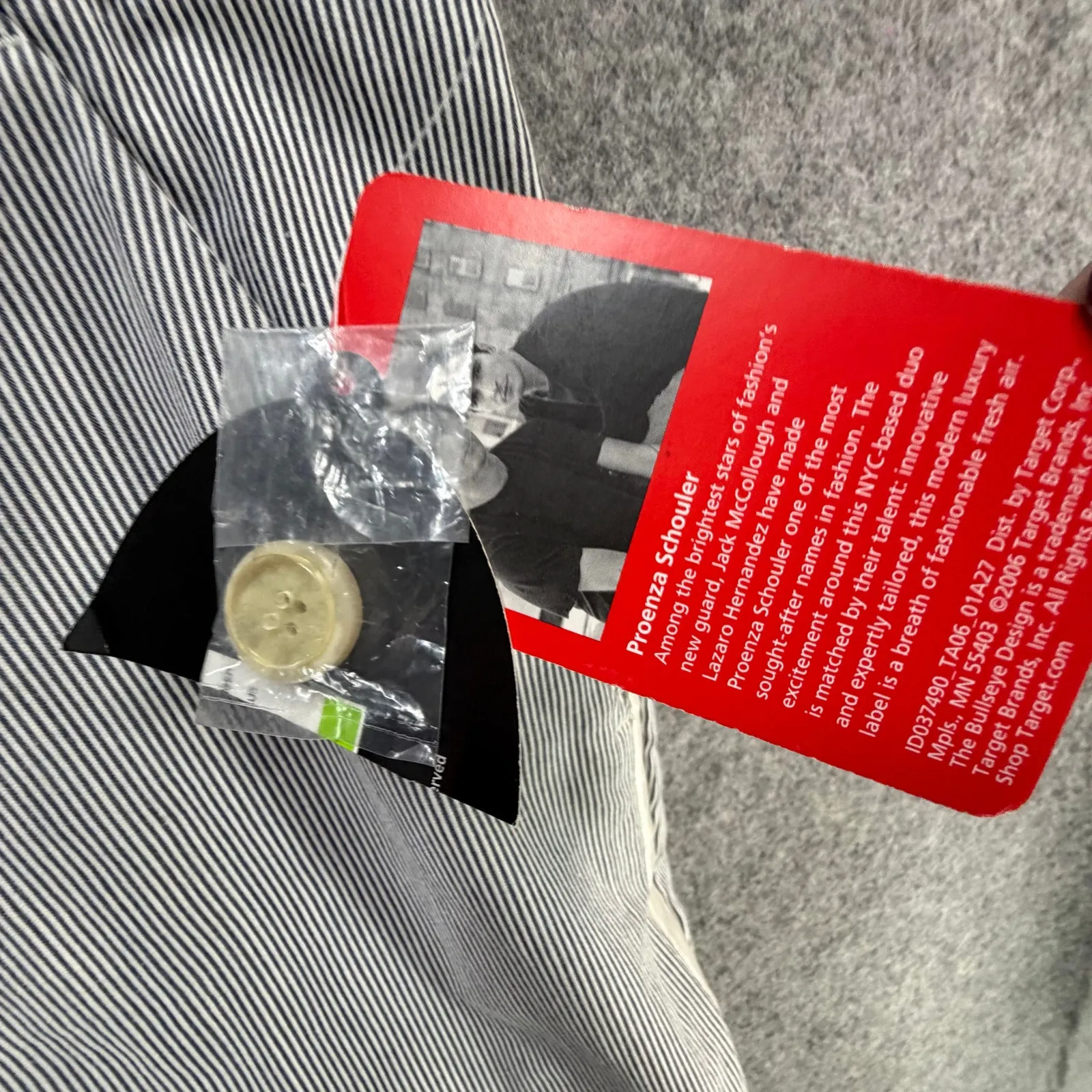 Proenza Schouler for Target 11 Side Stripe Pants 32” Inseam Wide Leg Modern NWT Blue Size 33 - Image 15