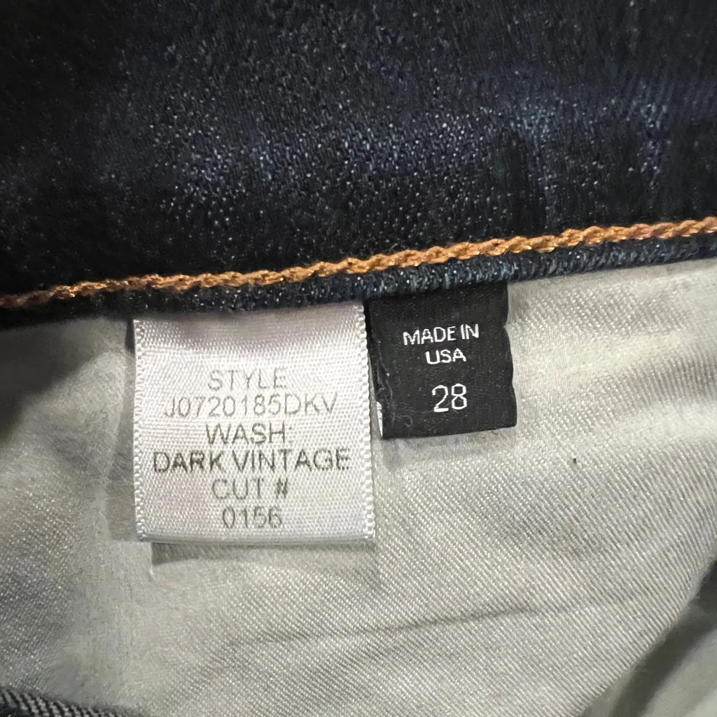 Veronica Beard Carolyn Baby Boot Button Fly Cropped Raw Hem Jeans Size 28 NWT - Image 9