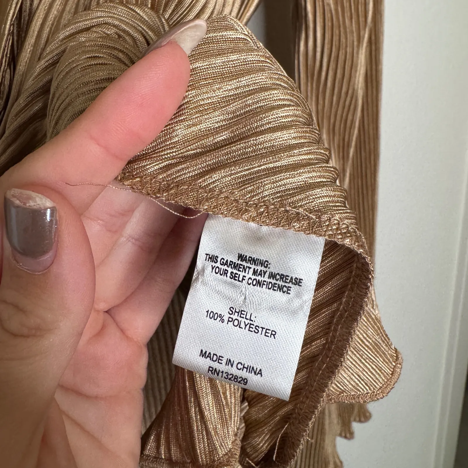 Song of Style Revolve Mara Shirt in Taupe Tan Size XL - Image 8