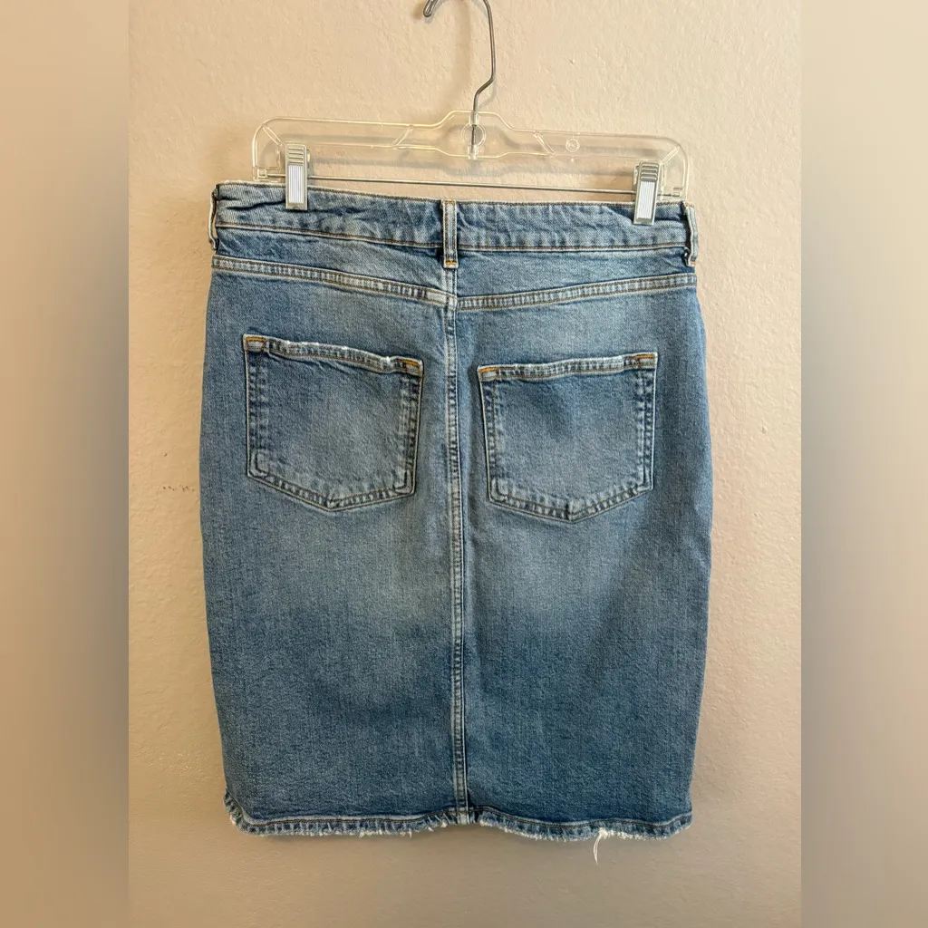 PILCRO AND THE LETTERPRESS Denim Pencil Skirt - Image 5