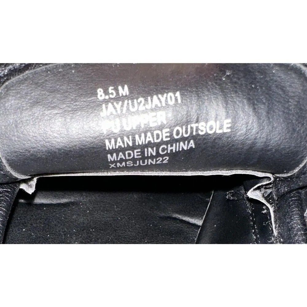 Y2K Chunky Loafers Black Slip On "Jay" Women’s Size 8.5M UNIONBAY Faux Leather - Image 8