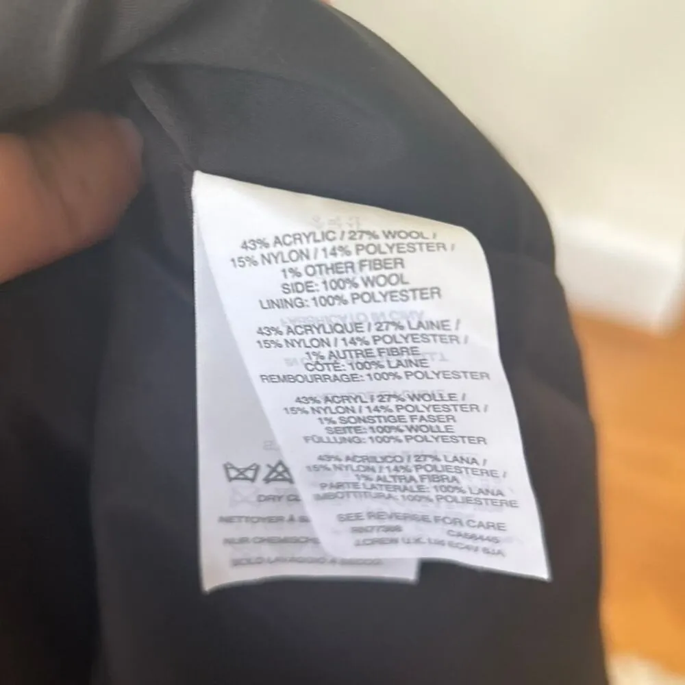 J.Crew Grey Boucle Tweed Insert Short Sleeve Sheath Dress Career Work Business - Image 4