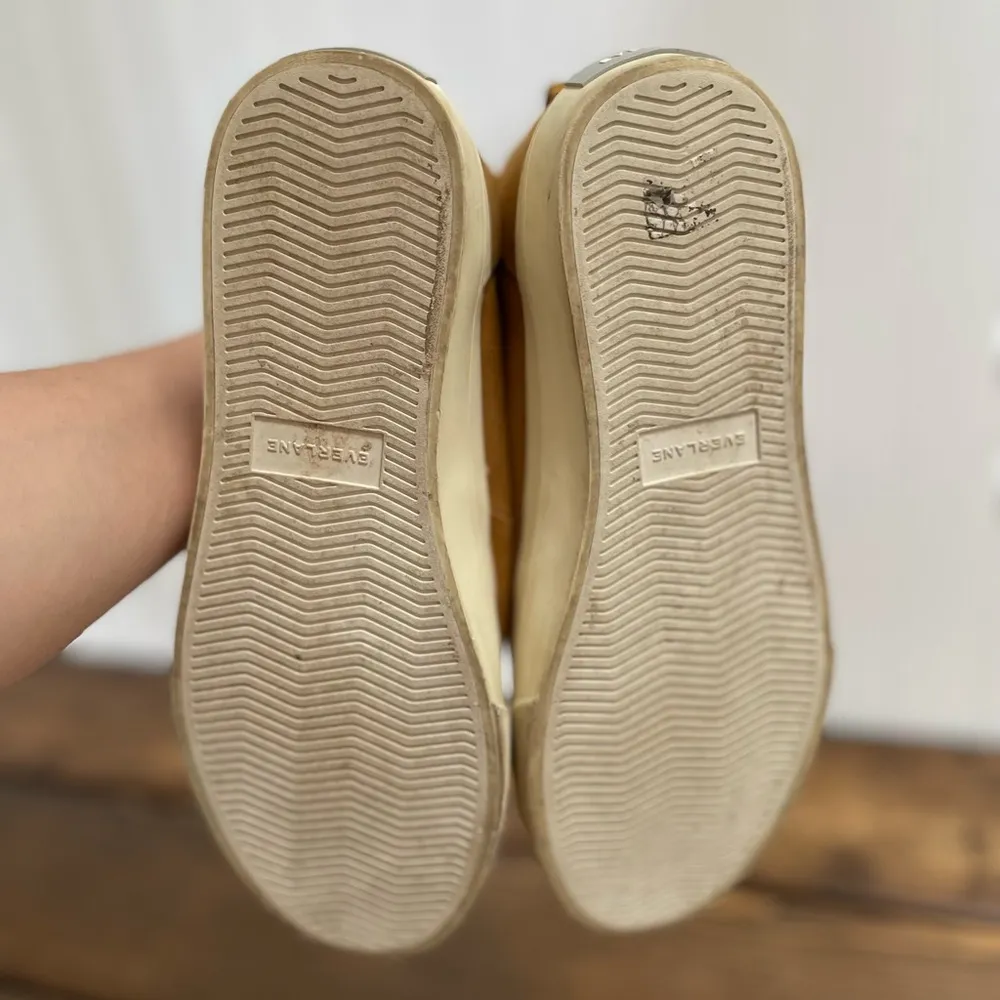 EVERLANE The Forever High-Top Organic Cotton Sneaker in Bronze/Gold Size 8 - Image 4