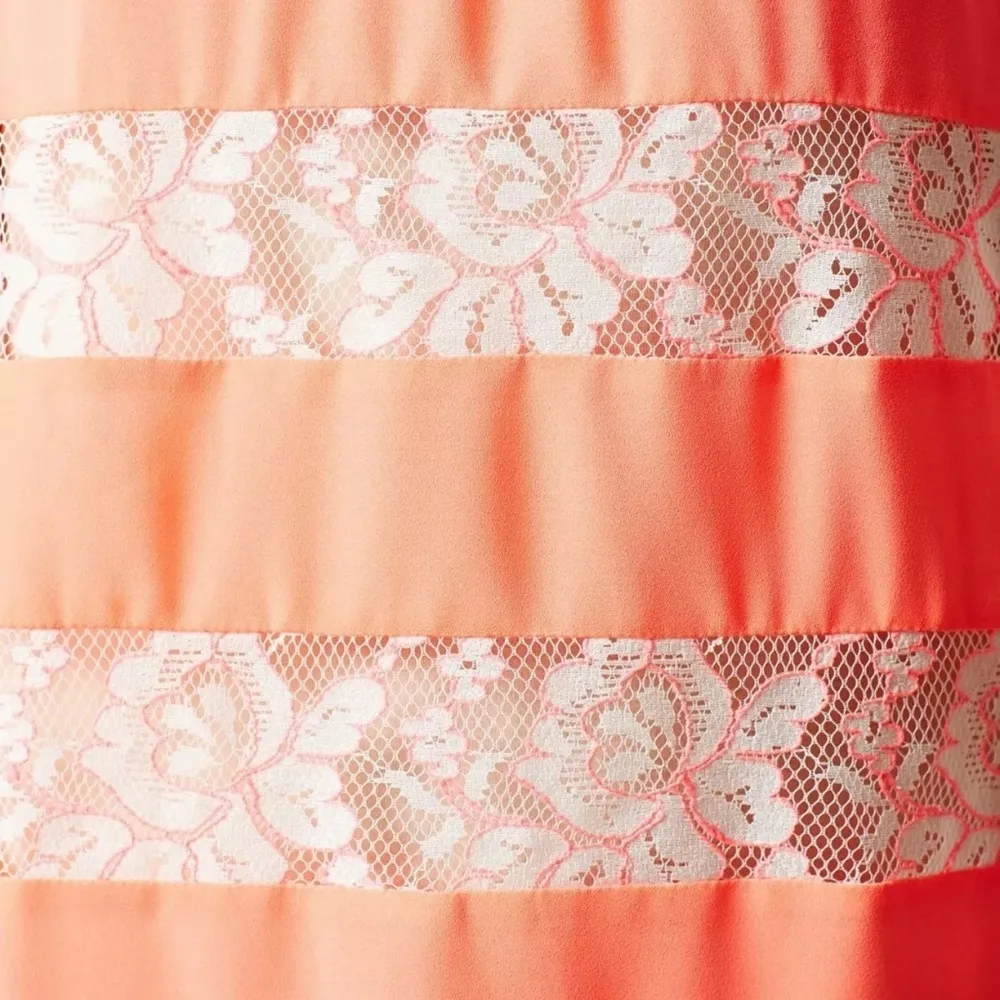 Anthropologie HD in Paris Frisson Tee Blouse Top Size 14 Large L Pink Peach - Image 6