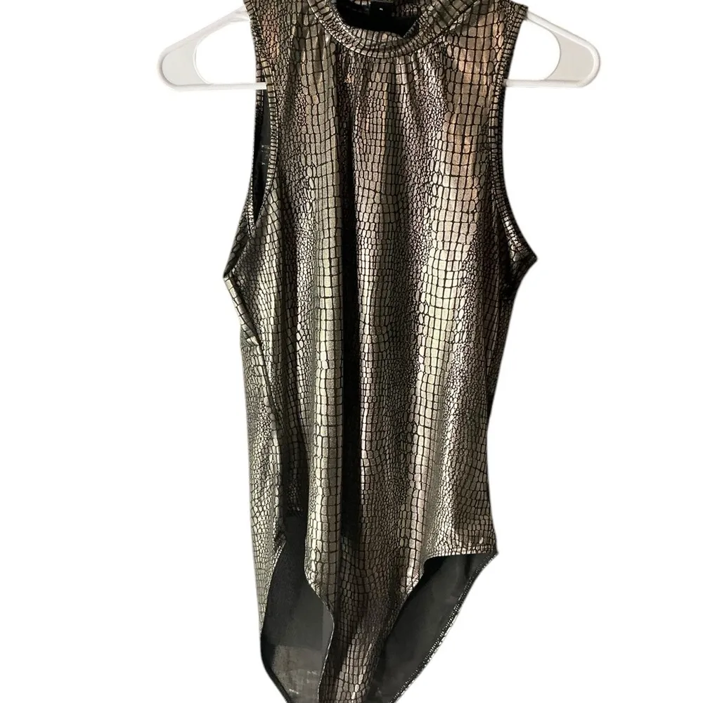 Crocodile Pattern Sleeveless Tank Bodysuit Party Tops - Image 5