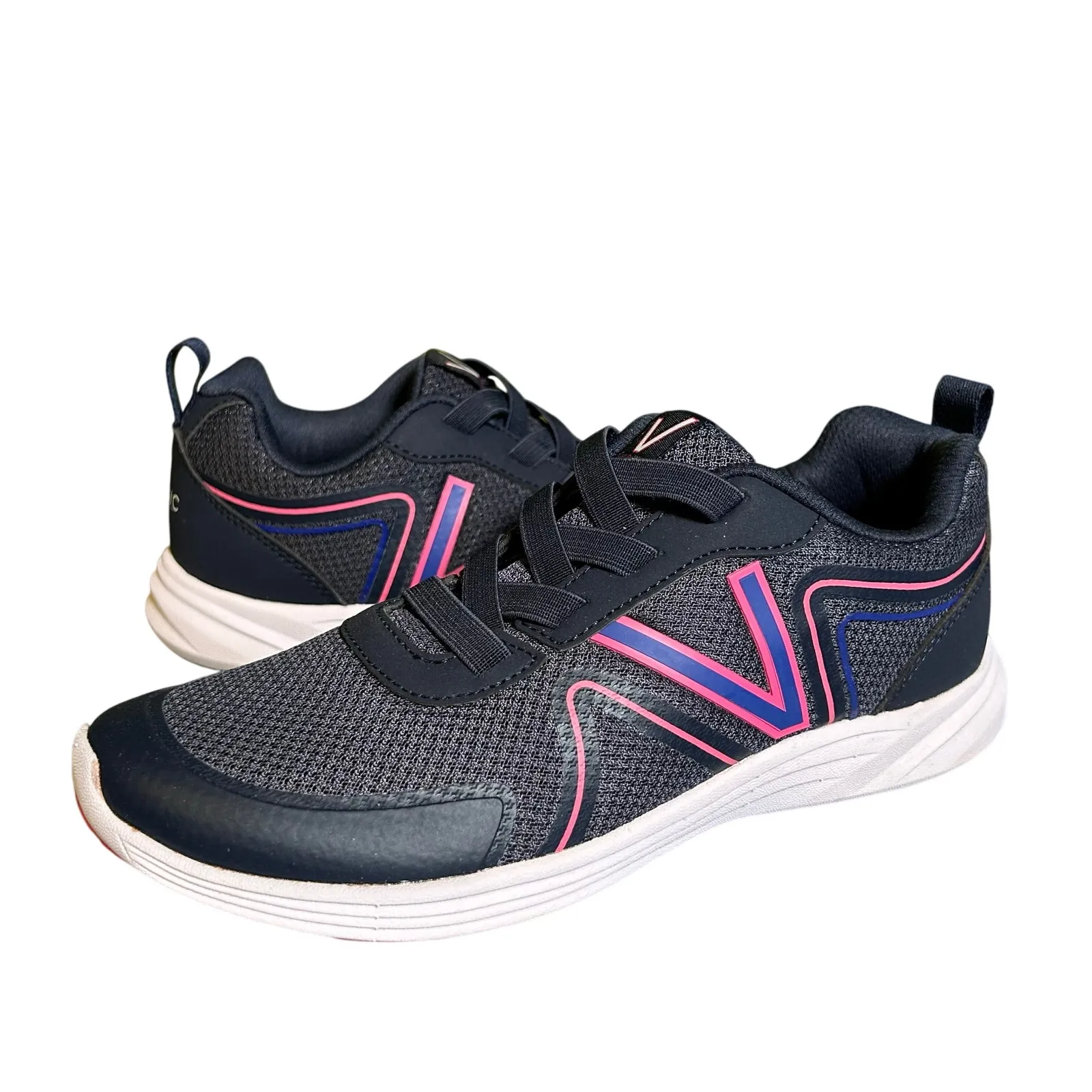 Vionic Women's Shayna Comfort Lightweight Mesh Navy Slip-On Sneaker 6 - Image 1