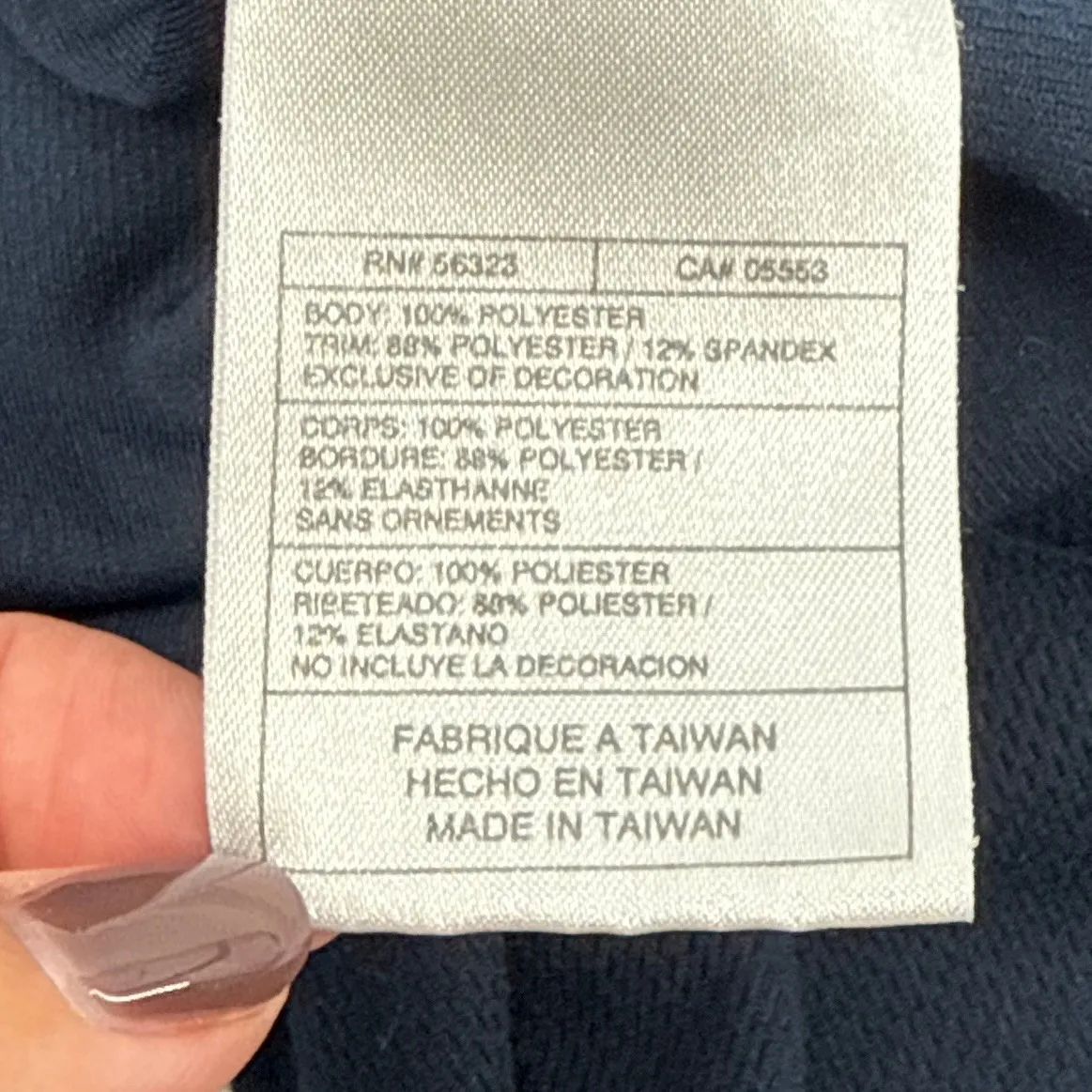 Nike Dri-FIT Full Zip Fleece Hoodie Women's Size Small Navy Blue Athletic Jacket - Image 8