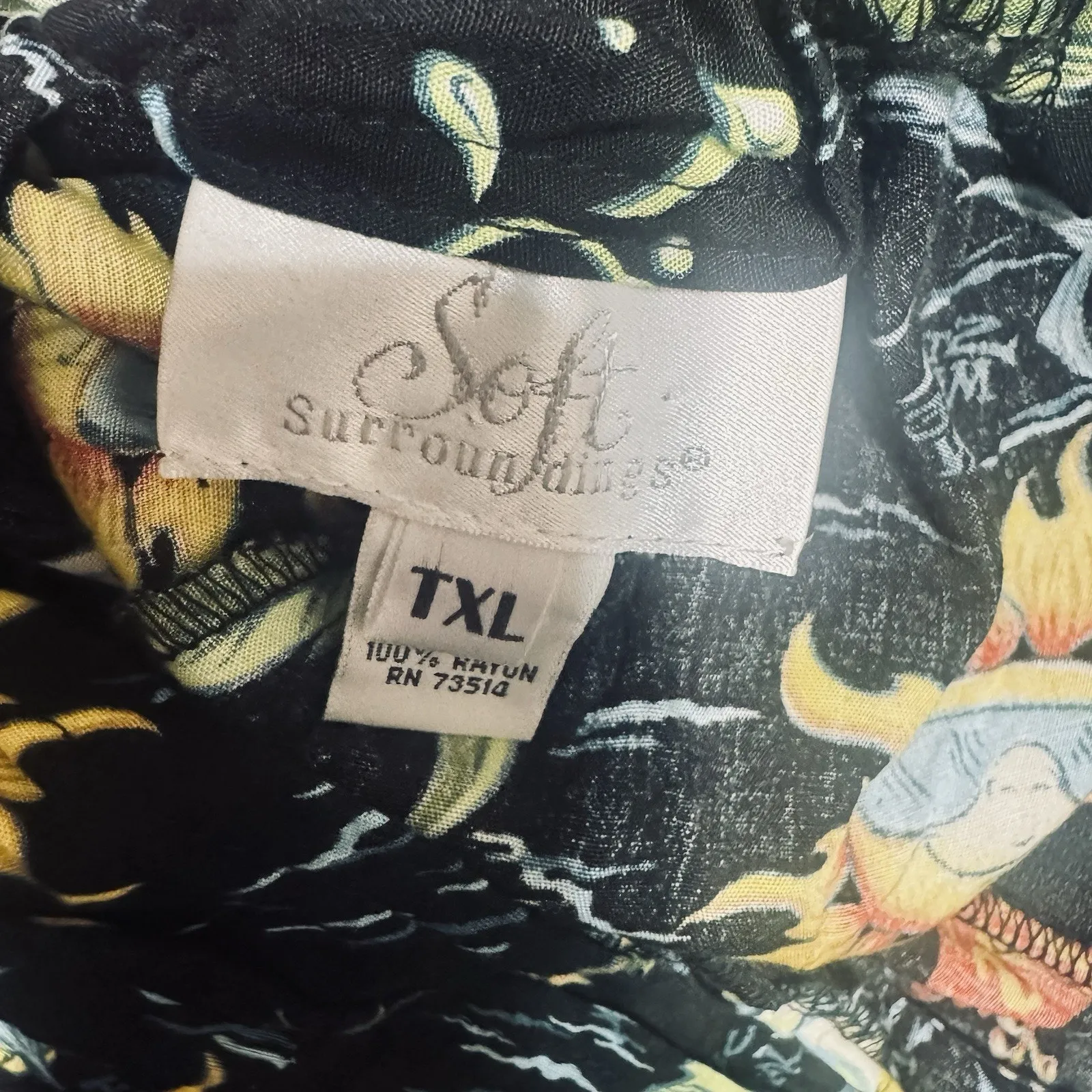 Soft Surroundings Cocktail Tropical Lounge Pants Cabo San Lucas Resort wear TXL - Image 6